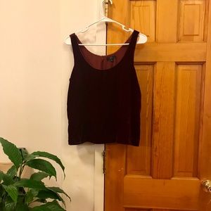Velvet burgundy tank